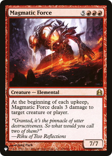 Magmatic Force - The List Reprints Magic: The Gathering trading card