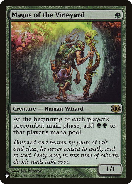 Magus of the Vineyard - The List Reprints Magic: The Gathering trading card