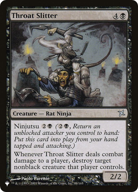 Throat Slitter - The List Reprints Magic: The Gathering trading card