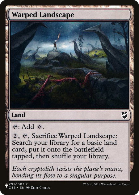 Warped Landscape - The List Reprints Magic: The Gathering trading card