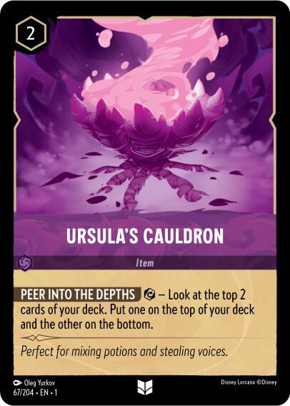 Ursula's Cauldron - The First Chapter Disney Lorcana trading card