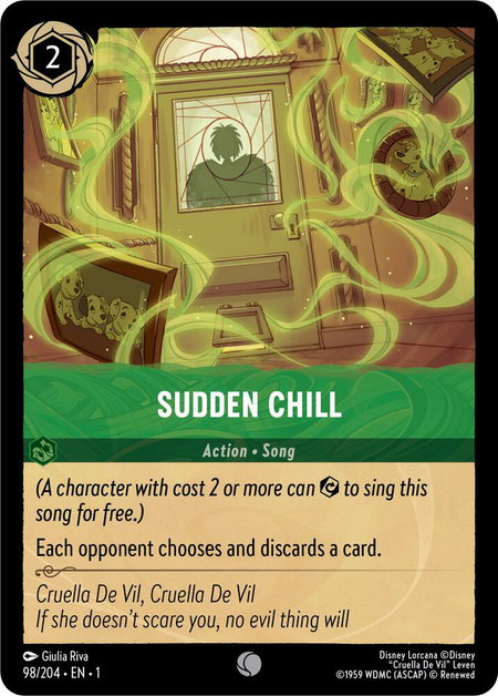 Sudden Chill - 98/204 | The First Chapter(1) | Disney Lorcana