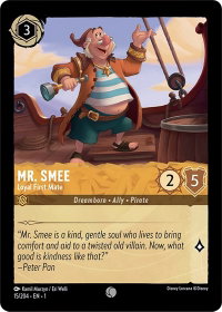 Mr. Smee - Loyal First Mate - The First Chapter (1) #15/204 - Common Disney Lorcana Trading Card