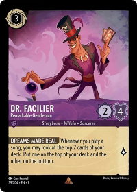 Dr. Facilier - Remarkable Gentleman - The First Chapter (1) #39/204 - Rare Disney Lorcana Trading Card