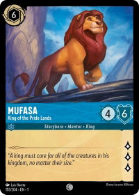 Mufasa - King of the Pride Lands - The First Chapter (1) #155/204 - Common Disney Lorcana Trading Card