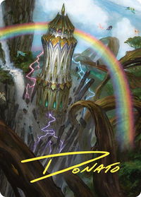 Command Tower Art Card (Gold-Stamped Signature) - Art Series: Commander Masters (ASCMM) #47 - Special Magic: The Gathering Trading Card