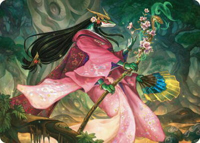 Sakiko, Mother of Summer Art Card - Art Series: Commander Masters (ASCMM) #24 - Special Magic: The Gathering Trading Card