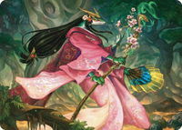 Sakiko, Mother of Summer Art Card - Art Series: Commander Masters (ASCMM) #24 - Special Magic: The Gathering Trading Card