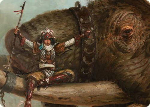 Tuskguard Captain Art Card - Art Series: Commander Masters Magic: The Gathering trading card