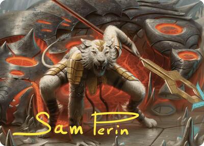 Sunspear Shikari Art Card (Gold-Stamped Signature) - Art Series: Commander Masters (ASCMM) #4 - Special Magic: The Gathering Trading Card