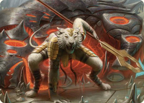 Sunspear Shikari Art Card trading card from Art Series: Commander Masters Sunspear Shikari Art Card - Art Series: Commander Masters Magic: The Gathering trading card