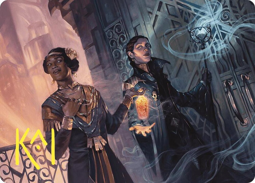 Bribery Art Card (Gold-Stamped Signature) trading card from Art Series: Commander Masters Bribery Art Card (Gold-Stamped Signature) - Art Series: Commander Masters Magic: The Gathering trading card