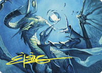 Deep Analysis Art Card (Gold-Stamped Signature) - Art Series: Commander Masters (ASCMM) #7 - Special Magic: The Gathering Trading Card