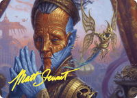 Padeem, Consul of Innovation Art Card (Gold-Stamped Signature) - Art Series: Commander Masters (ASCMM) #8 - Special Magic: The Gathering Trading Card