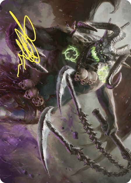 Archfiend of Despair Art Card (Gold-Stamped Signature) - Art Series: Commander Masters Magic: The Gathering trading card