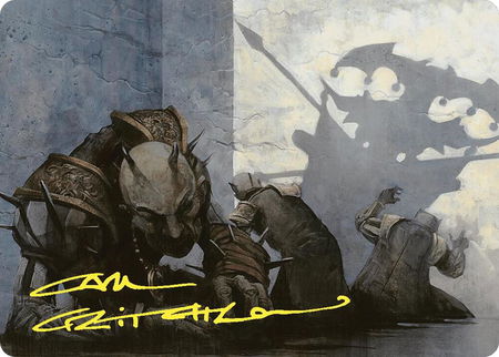 Decree of Pain Art Card (Gold-Stamped Signature) - Art Series: Commander Masters Magic: The Gathering trading card