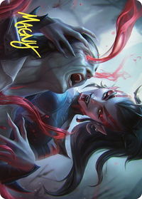 Exsanguinate Art Card (Gold-Stamped Signature) - Art Series: Commander Masters (ASCMM) #17 - Special Magic: The Gathering Trading Card