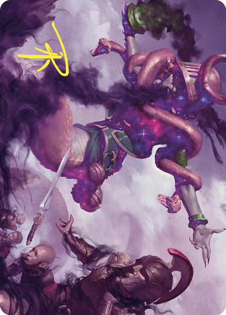 Extinguish All Hope Art Card (Gold-Stamped Signature) trading card from Art Series: Commander Masters Extinguish All Hope Art Card (Gold-Stamped Signature) - Art Series: Commander Masters Magic: The Gathering trading card