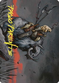 Godo, Bandit Warlord Art Card (Gold-Stamped Signature) - Art Series: Commander Masters (ASCMM) #22 - Special Magic: The Gathering Trading Card