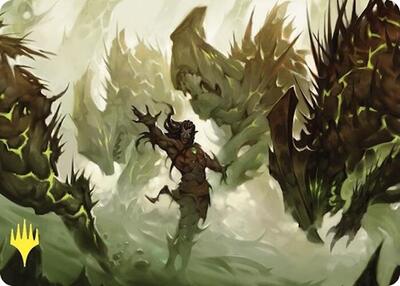 Ezuri's Predation Art Card (Gold-Stamped) - Art Series: Commander Masters (ASCMM) #23 - Special Magic: The Gathering Trading Card