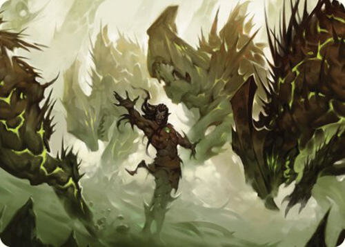 Ezuri's Predation Art Card trading card from Art Series: Commander Masters Ezuri's Predation Art Card - Art Series: Commander Masters Magic: The Gathering trading card