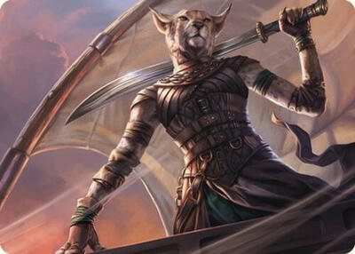 Mirri, Weatherlight Duelist Art Card - Art Series: Commander Masters (ASCMM) #28 - Special Magic: The Gathering Trading Card