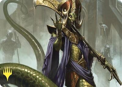 Sidisi, Brood Tyrant Art Card (Gold-Stamped) - Art Series: Commander Masters (ASCMM) #29 - Special Magic: The Gathering Trading Card