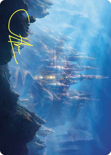 Opal Palace Art Card (Gold-Stamped Signature) trading card from Art Series: Commander Masters Opal Palace Art Card (Gold-Stamped Signature) - Art Series: Commander Masters Magic: The Gathering trading card