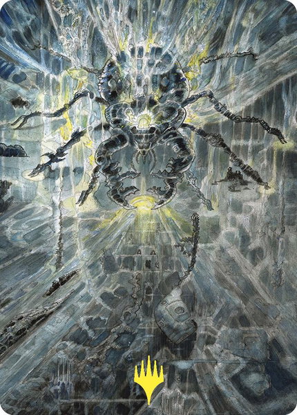 Darksteel Mutation Art Card (Gold-Stamped) trading card from Art Series: Commander Masters Darksteel Mutation Art Card (Gold-Stamped) - Art Series: Commander Masters Magic: The Gathering trading card