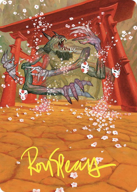 Path to Exile Art Card (Gold-Stamped Signature) trading card from Art Series: Commander Masters Path to Exile Art Card (Gold-Stamped Signature) - Art Series: Commander Masters Magic: The Gathering trading card