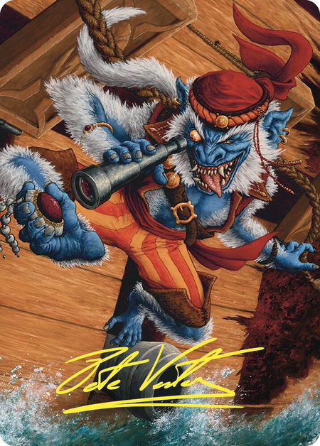 Treasure Nabber Art Card (Gold-Stamped Signature) trading card from Art Series: Commander Masters Treasure Nabber Art Card (Gold-Stamped Signature) - Art Series: Commander Masters Magic: The Gathering trading card