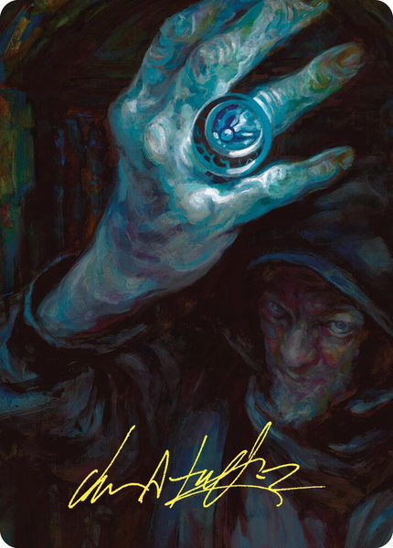 Arcane Signet Art Card (Gold-Stamped Signature) trading card from Art Series: Commander Masters Arcane Signet Art Card (Gold-Stamped Signature) - Art Series: Commander Masters Magic: The Gathering trading card