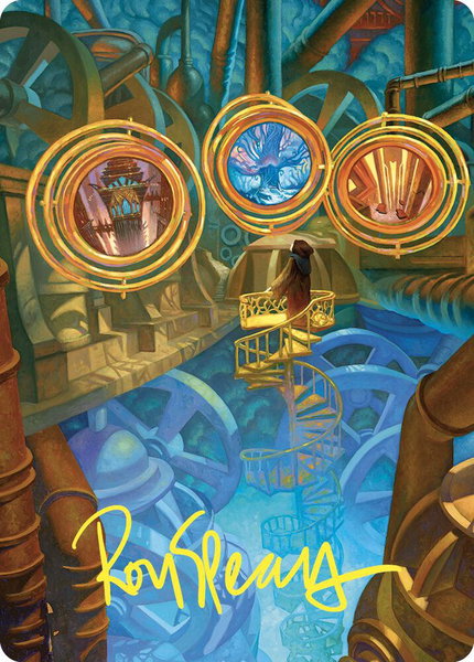 Extraplanar Lens Art Card (Gold-Stamped Signature) trading card from Art Series: Commander Masters Extraplanar Lens Art Card (Gold-Stamped Signature) - Art Series: Commander Masters Magic: The Gathering trading card