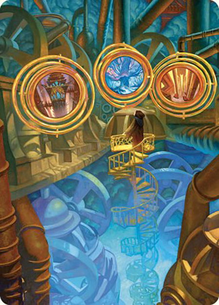 Extraplanar Lens Art Card - Art Series: Commander Masters Magic: The Gathering trading card