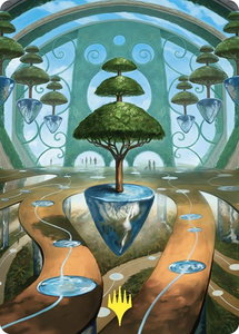 Rejuvenating Springs Art Card (Gold-Stamped) - Art Series: Commander Masters (ASCMM) #48 - Special Magic: The Gathering Trading Card