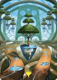 Rejuvenating Springs Art Card (Gold-Stamped) - Art Series: Commander Masters (ASCMM) #48 - Special Magic: The Gathering Trading Card