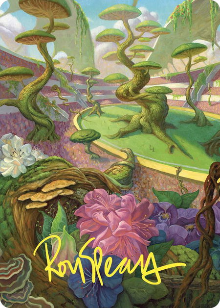 Undergrowth Stadium Art Card (Gold-Stamped Signature) - Art Series: Commander Masters Magic: The Gathering trading card