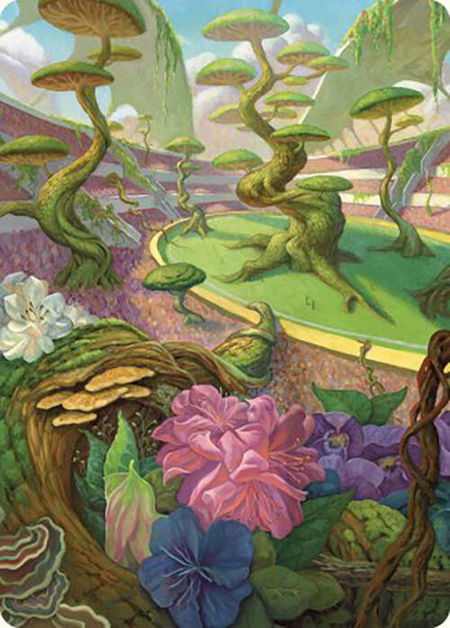 Undergrowth Stadium Art Card - Art Series: Commander Masters Magic: The Gathering trading card