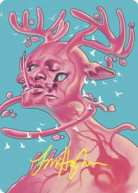 Morophon, the Boundless Art Card (Gold-Stamped Signature) - Art Series: Commander Masters (ASCMM) #50 - Special Magic: The Gathering Trading Card