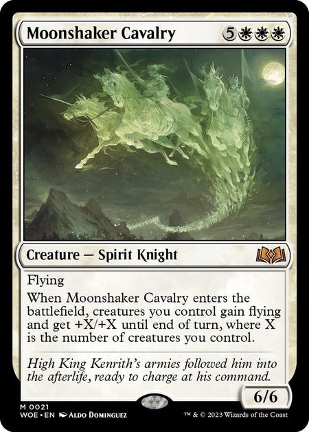 Moonshaker Cavalry - Wilds of Eldraine Magic: The Gathering trading card