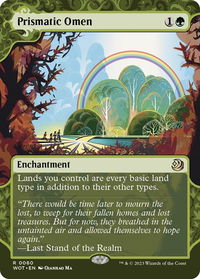 Prismatic Omen - Wilds of Eldraine: Enchanting Tales (WOT) #60 - Rare Magic: The Gathering Trading Card
