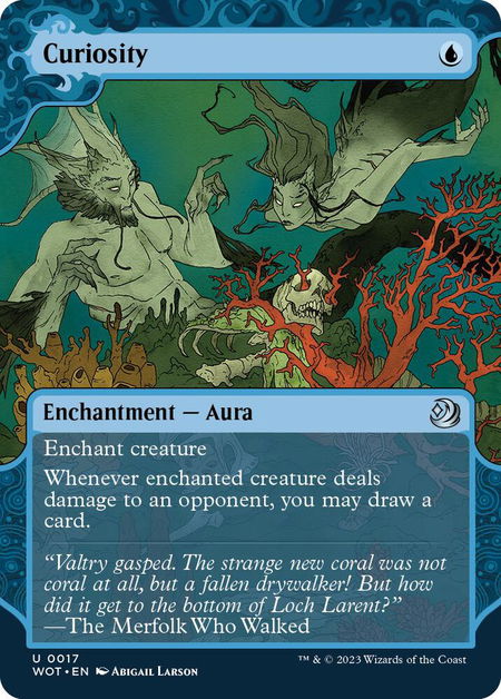 Curiosity - Wilds of Eldraine: Enchanting Tales Magic: The Gathering trading card