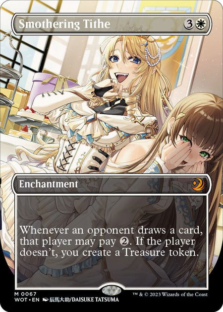 Smothering Tithe (Anime Borderless) - Wilds of Eldraine: Enchanting Tales Magic: The Gathering trading card