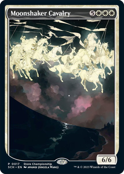 Moonshaker Cavalry trading card from Game Day & Store Championship Promos Moonshaker Cavalry - Game Day & Store Championship Promos Magic: The Gathering trading card