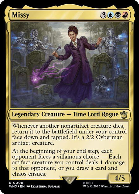 Missy - Universes Beyond: Doctor Who Magic: The Gathering trading card