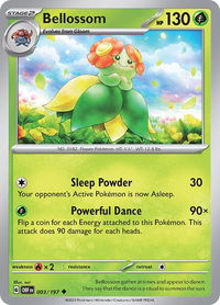 Bellossom - SV03: Obsidian Flames (OBF) #003/197 - Uncommon Pokémon Trading Card
