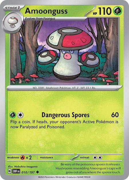 Amoonguss - SV03: Obsidian Flames Pokémon trading card