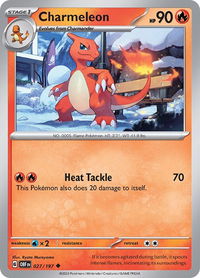 Charmeleon - SV03: Obsidian Flames (OBF) #027/197 - Uncommon Pokémon Trading Card