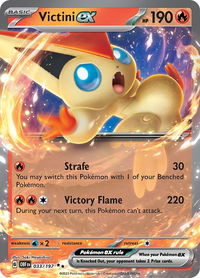 Victini ex - SV03: Obsidian Flames (OBF) #033/197 - Double Rare Pokémon Trading Card