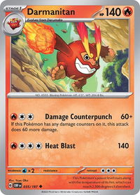 Darmanitan - SV03: Obsidian Flames (OBF) #035/197 - Uncommon Pokémon Trading Card